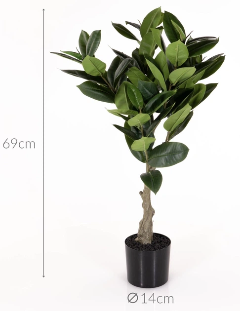 Штучне каучукове дерево Present Time в пластиковому горщику 69 см (8714302737008) - зображення 2