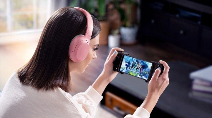 Бездротові ігрові навушники Razer Opus X накладні для музики Bluetooth для ПК гарнітура з мікрофоном - Pink - зображення 6