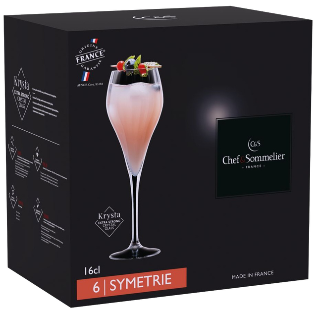 Келих Chef & Sommelier SYMETRIE 160 мл (6 шт) - Фото 3 Келих Chef & Sommelier SYMETRIE 160 мл (6 шт) - зображення 3