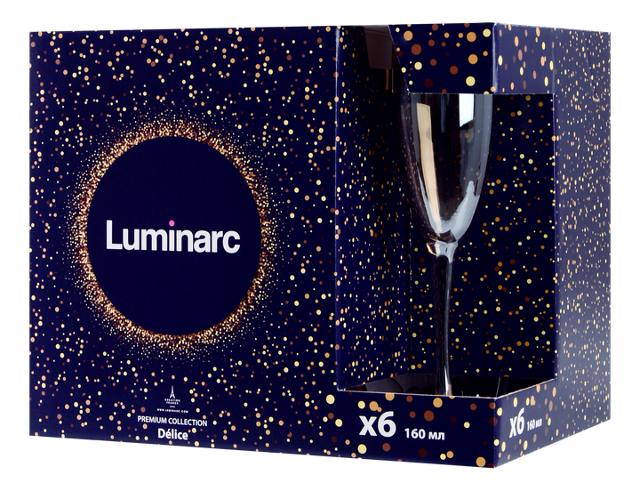 Набор бокалов Delice Honey, 6х160 мл Luminarc (kuh0016527) - Фото 4 Набор бокалов Delice Honey, 6х160 мл Luminarc (kuh0016527) - изображение 4