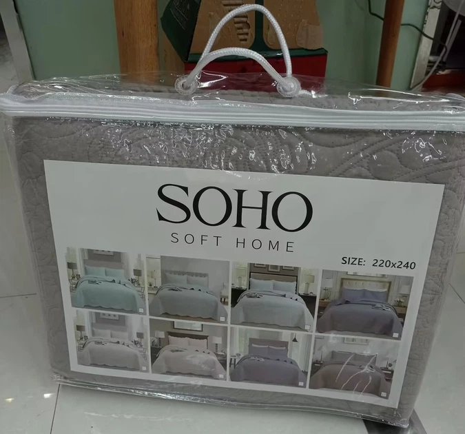 Текстиль для дому SOHO Покривало 220*240 см Circle Cream - изображение 4
