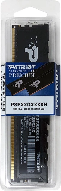 Оперативна пам'ять Patriot DDR4-3200 16384MB PC4-25600 Signature Premium Black (PSP416G3200H1) - зображення 2
