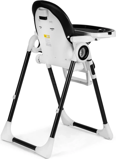 Krzesełko do karmienia Nukido Belo ze stolikiem czarne (5903890611521) - obraz 2