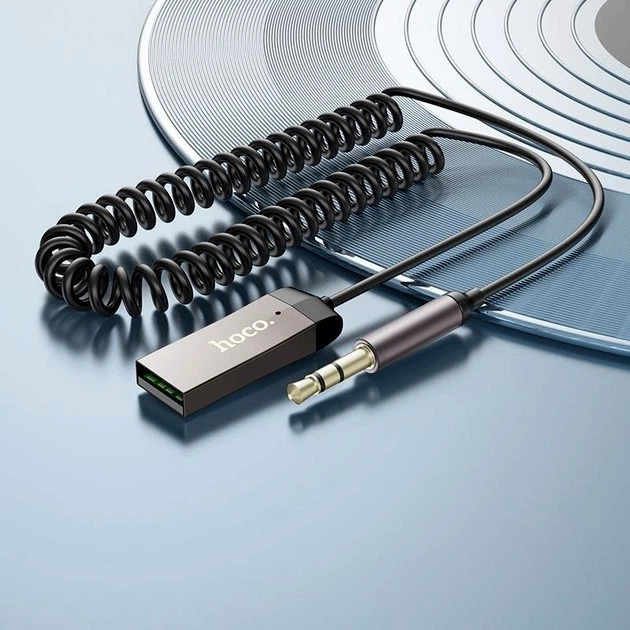 Кабель AUX Bluetooth 1м Hoco E78 для підключення навушників колонок чистий звук надійне з'єднання - Фото 7 Кабель AUX Bluetooth 1м Hoco E78 для підключення навушників колонок чистий звук надійне з'єднання - зображення 7