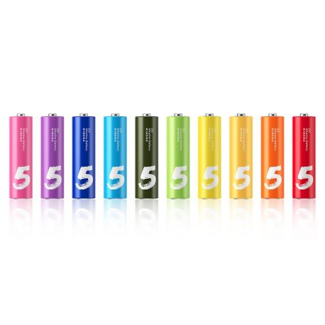 Набор батареек Xiaomi ZMI ZI5 Rainbow AA Batteries (10 шт) (NQD4000RT) - изображение 2