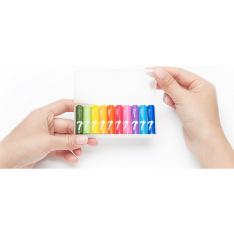 Набор батареек Xiaomi ZMI ZI7 Rainbow AAA Batteries (10 шт) (NQD4001RT) - Фото 3 Набор батареек Xiaomi ZMI ZI7 Rainbow AAA Batteries (10 шт) (NQD4001RT) - изображение 3
