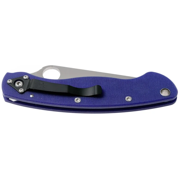 Ніж Spyderco Military Dark Blue - Фото 4 Ніж Spyderco Military Dark Blue - зображення 4