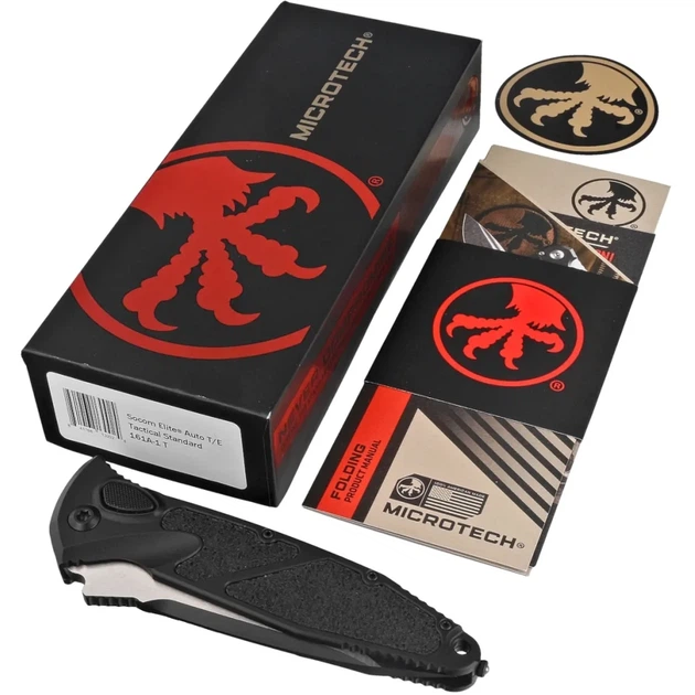 Ніж Microtech Socom Elite Auto Tanto Point Tactical Black - Фото 4 Ніж Microtech Socom Elite Auto Tanto Point Tactical Black - зображення 4