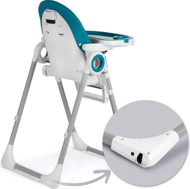 Krzesełko do karmienia Nukido Belo ze stolikiem ciemno niebieskie (5903890613785) - obraz 4