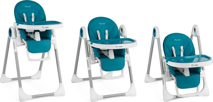 Krzesełko do karmienia Nukido Belo ze stolikiem ciemno niebieskie (5903890613785) - obraz 6