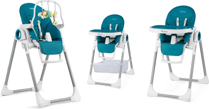 Krzesełko do karmienia Nukido Belo ze stolikiem ciemno niebieskie (5903890613785) - obraz 7