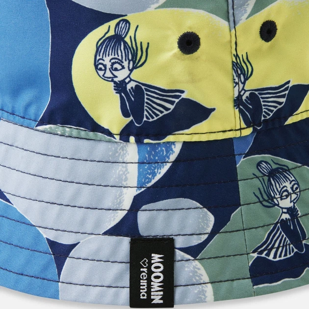 Детская двусторонняя панама для мальчика Reima Moomin Viehe 5300268B-81B6 52 см Зеленая (6438557342665) - Фото 4 Детская двусторонняя панама для мальчика Reima Moomin Viehe 5300268B-81B6 52 см Зеленая (6438557342665) - изображение 4