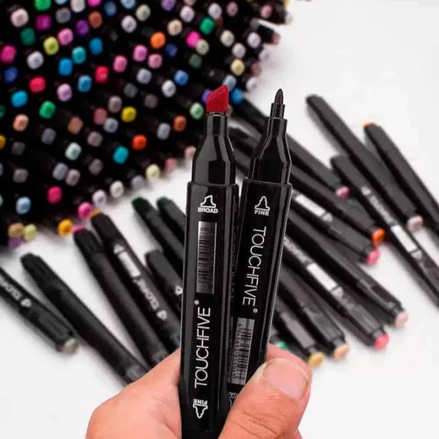 Набір маркерів на спиртовій основі TOUCH Sketch Marker 24 штук - Фото 3 Набір маркерів на спиртовій основі TOUCH Sketch Marker 24 штук - зображення 3