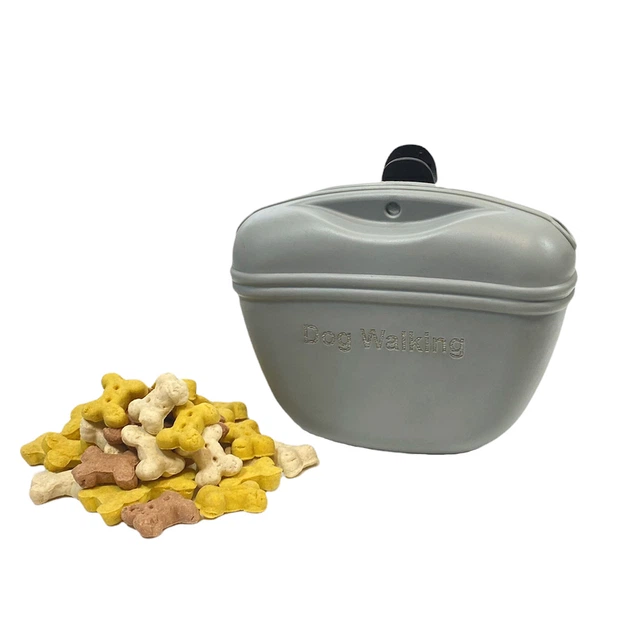 Сумочка для ласощів силіконова для собак Dog Walking TREATS BAG сіра - Фото 4 Сумочка для ласощів силіконова для собак Dog Walking TREATS BAG сіра - зображення 4