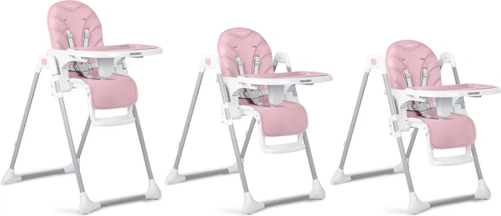 Krzesełko do karmienia Ricokids Tulo różowe (5903890614171) - obraz 9