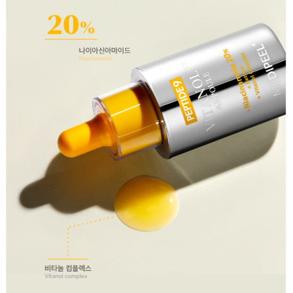 Сыворотка Medi Peel Peptide 9 Vitanol Ampoule Pro осветляющая и омолаживающая для лица 30 мл - изображение 2