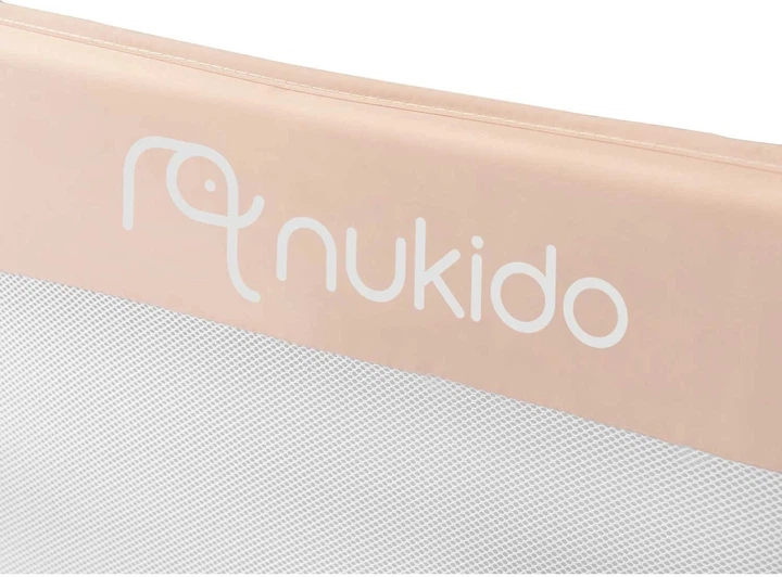Захисний бар'єр для ліжка Nukido 150 x 42 x 35 см бежевий (5903890609924) - зображення 3