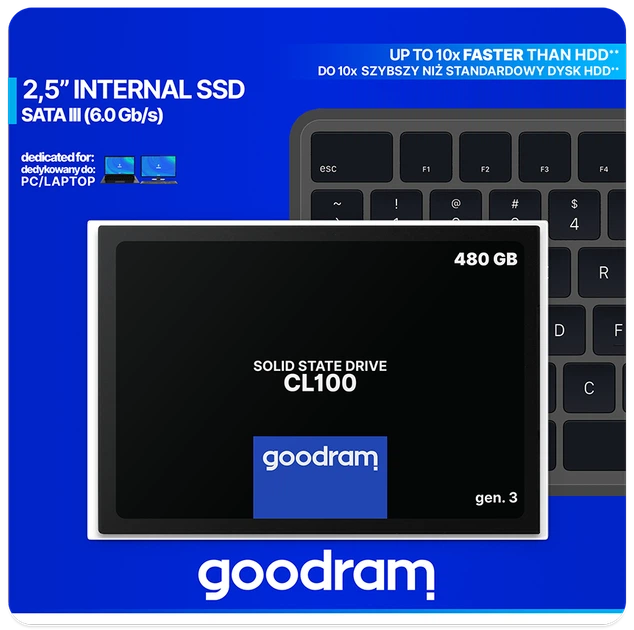 Накопитель SSD 2,5" 480Gb Goodram CL100 (SSDPR-CL100-480-G3) - изображение 3