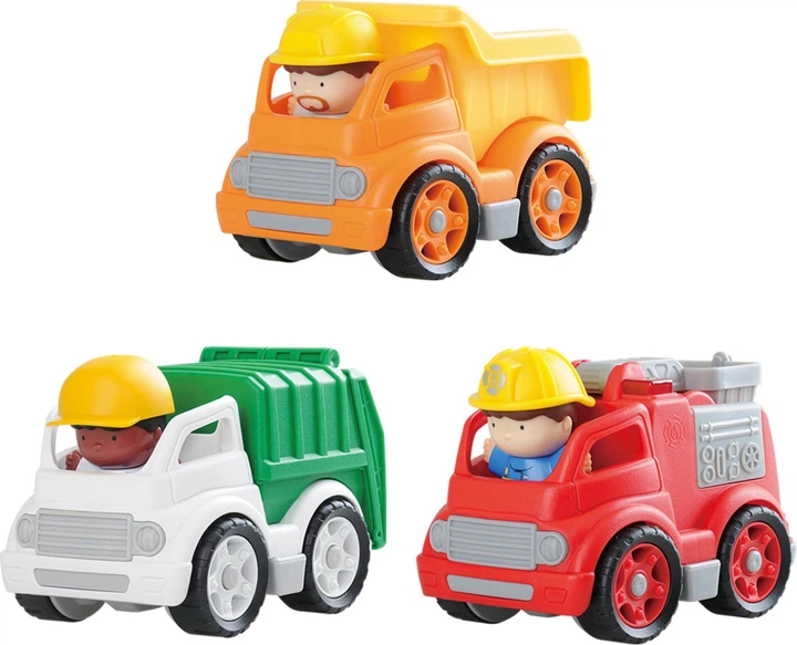 Ігровий набір Playgo Робочі транспортні засоби з фігурками 6 елементів 8150384 (4892401094131) - зображення 2
