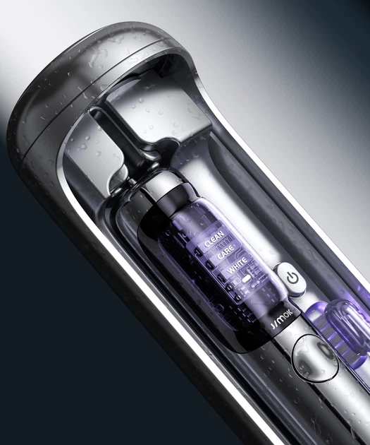 Електрична зубна щітка Jimok J6 Capsule Срібляста + Brush heads + TC - зображення 4
