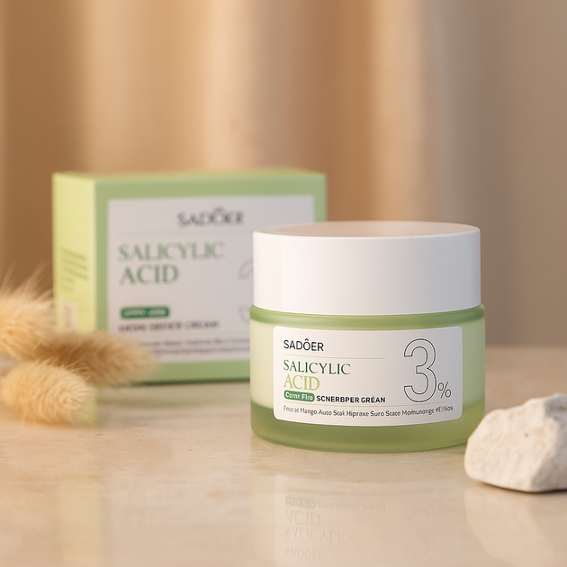 Крем від прищів із саліциловою кислотою Sadoer Salicylic Acid Acne, 50 г - Фото 2 Крем від прищів із саліциловою кислотою Sadoer Salicylic Acid Acne, 50 г - зображення 2