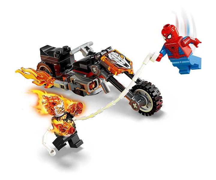 Конструктор LEGO Super Heroes Marvel Человек-паук vs. Призрачный всадник на мотоцикле 72 детали (76335) - изображение 16