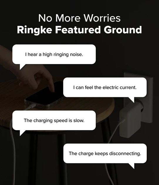 Сетевое зарядное устройство Ringke 65W GaN 3-Port Ground Fast Charging White (AP1062RS) - изображение 18