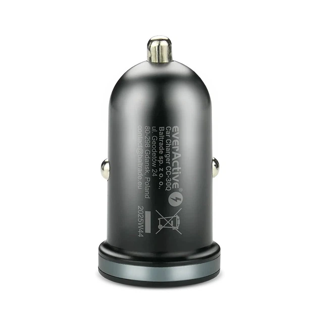Автомобильная USB зарядка everActive CC-30Q, 12-24V, AFC/QC3.0/PD 35W, USB-A+USB-C, Box - Фото 6 Автомобильная USB зарядка everActive CC-30Q, 12-24V, AFC/QC3.0/PD 35W, USB-A+USB-C, Box - изображение 6