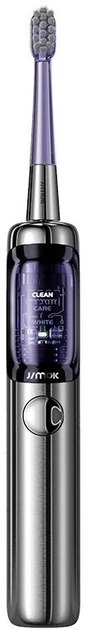 Електрична зубна щітка Jimok J6 Star Silver - Grey + Brush Head - зображення 2
