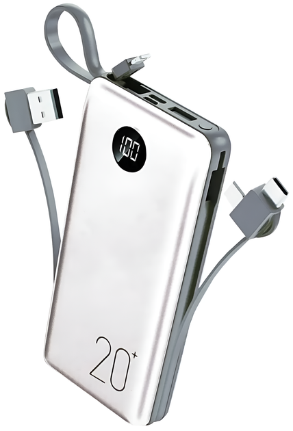 УМБ Shunjiboy SJ-0304 20000 mAh 10.5W White (1050-4a) - Фото 1 УМБ Shunjiboy SJ-0304 20000 mAh 10.5W White (1050-4a) - зображення 1