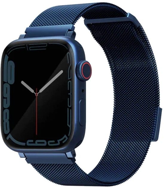 Ремешок Uniq Dante Stainless Steel UNIQ-45MM-DANCBLU для Apple Watch Series 1-9/SE/SE2 42/44/45mm Cobalt Blue (8886463679197) - Фото 1 Ремешок Uniq Dante Stainless Steel UNIQ-45MM-DANCBLU для Apple Watch Series 1-9/SE/SE2 42/44/45mm Cobalt Blue (8886463679197) - изображение 1