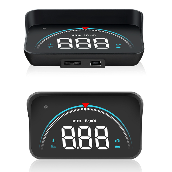 Автомобільна проекція швидкості HUD M8 на лобове скло через OBD2 білий колір цифр - зображення 4