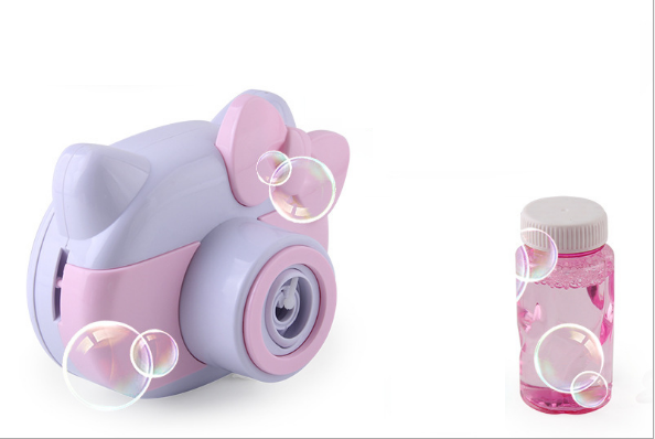 Детский фотоаппарат для мыльных пузырей BUBBLE CAMERA розовый 01782 - изображение 6