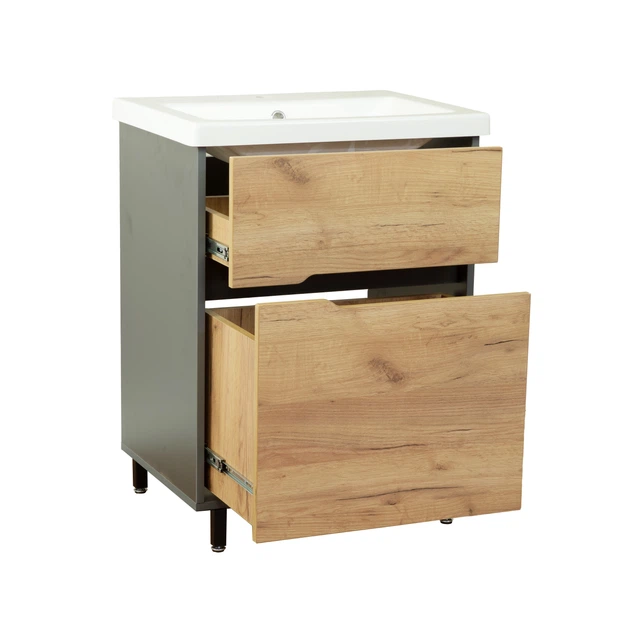 Тумба Vivia Loft Ш2 Eko под умывальник CERS-60 (А0059410) - изображение 4