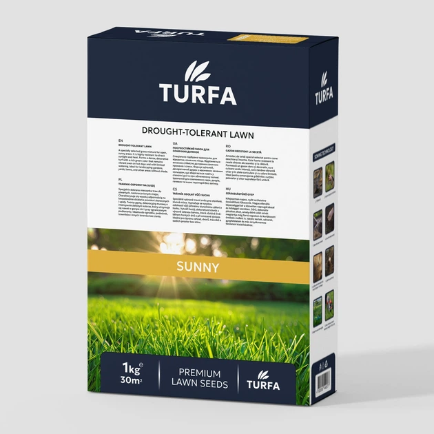 Газонная трава Засухоустойчивая TURFA «Sunny» 1 кг - изображение 4