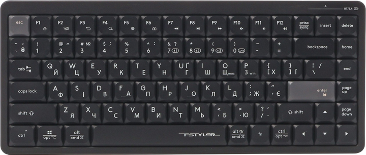 Клавіатура бездротова A4Tech FBX53C Black - Фото 1 Клавіатура бездротова A4Tech FBX53C Black - зображення 1
