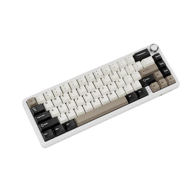 Клавіатура Attack Shark X66 RGB White Cheese - зображення 2