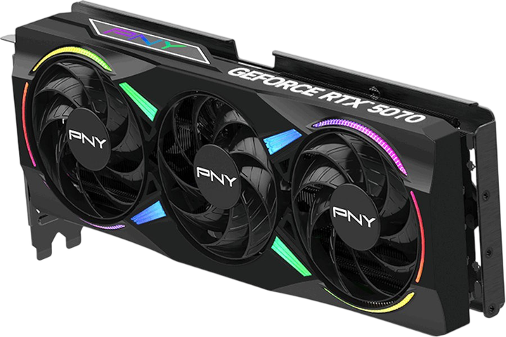 Відеокарта GeForce RTX 5070 12GB PNY ARGB Epic-X OC Triple Fan (VCG507012TFXXPB1-O) - зображення 2