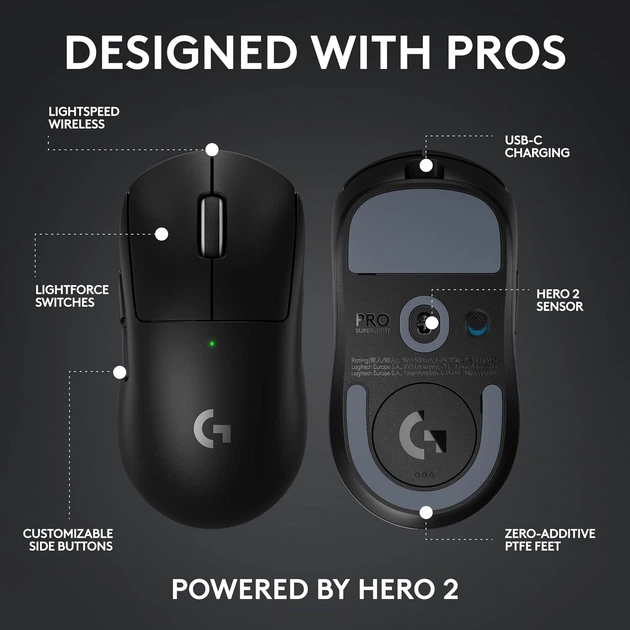 Мышка Logitech G Pro X Superlight 2c – фото, отзывы