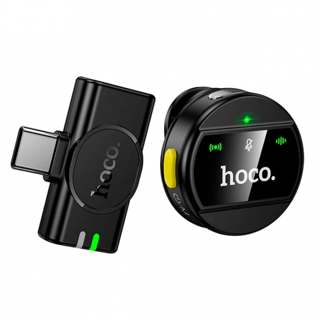 Бездротовий мікрофон петличний HOCO L21 2.4G з роз'ємом Type-C для смартфонів і планшетів ENC - Фото 2 Бездротовий мікрофон петличний HOCO L21 2.4G з роз'ємом Type-C для смартфонів і планшетів ENC - зображення 2