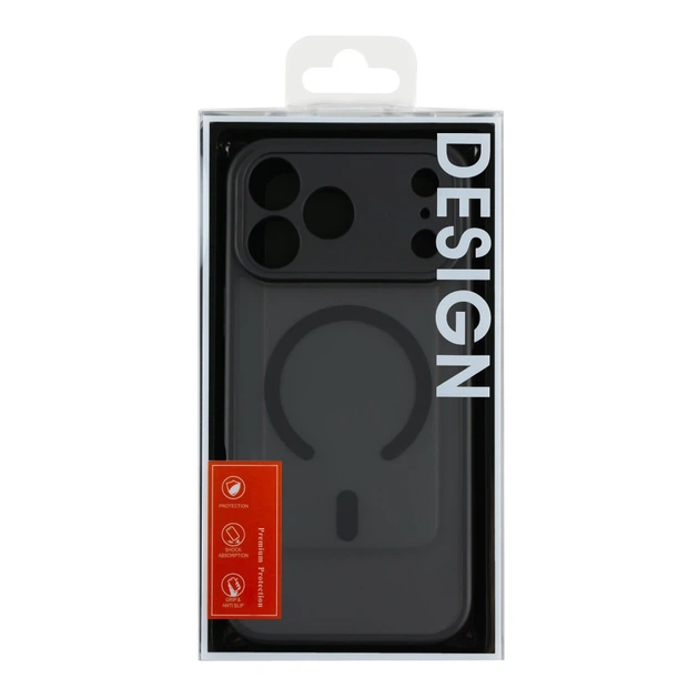 Чохол TPU Anti Drop Full Camera with MagSafe-C Apple iPhone18 Pro панель-накладка для телефону айфон 18 Pro магніт зарядка Black - изображение 4