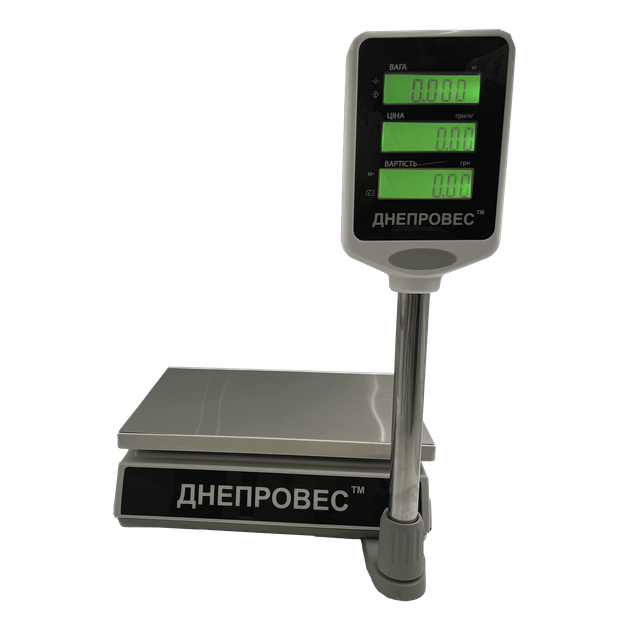 Торговые весы Dneproves ВТД-ЕД-ЖК 6кг - изображение 3