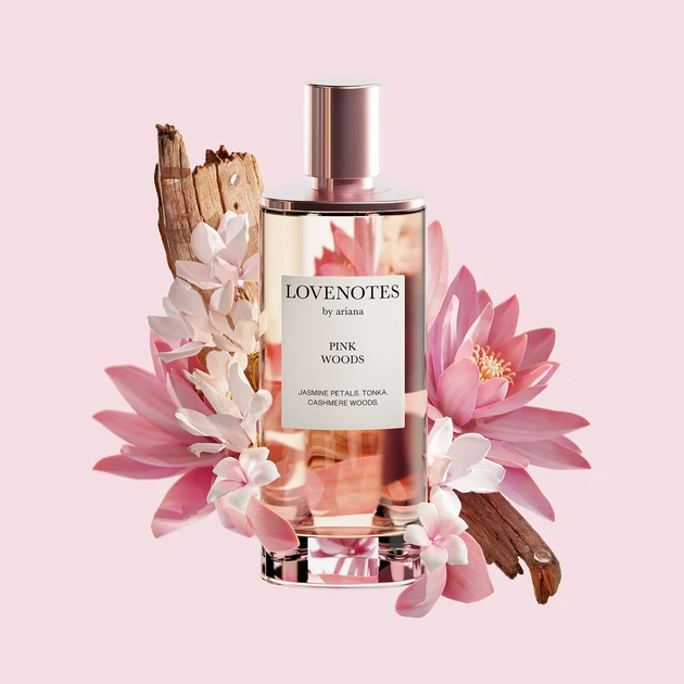 Парфумована вода Ariana Grande "Pink Woods" Lovenotes Eau de Parfum 125 ml - Фото 2 Парфумована вода Ariana Grande "Pink Woods" Lovenotes Eau de Parfum 125 ml - зображення 2