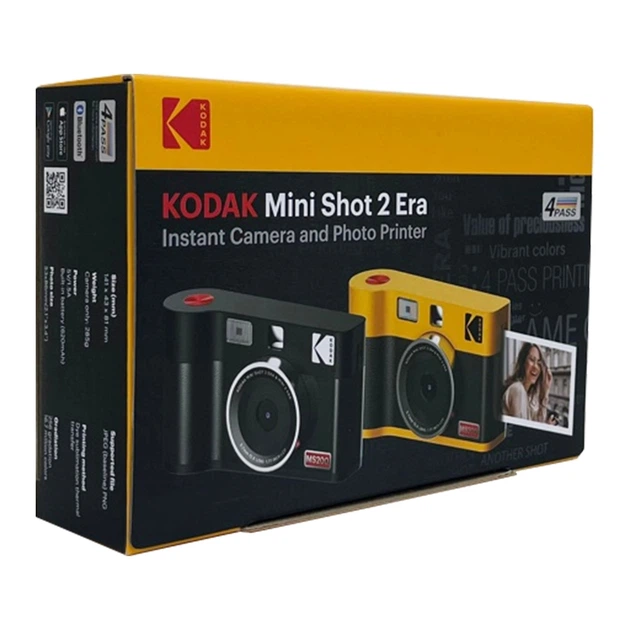 Камера миттєвого друку Kodak Mini Shot 2 Era Black (MS200) - Фото 5 Камера миттєвого друку Kodak Mini Shot 2 Era Black (MS200) - зображення 5