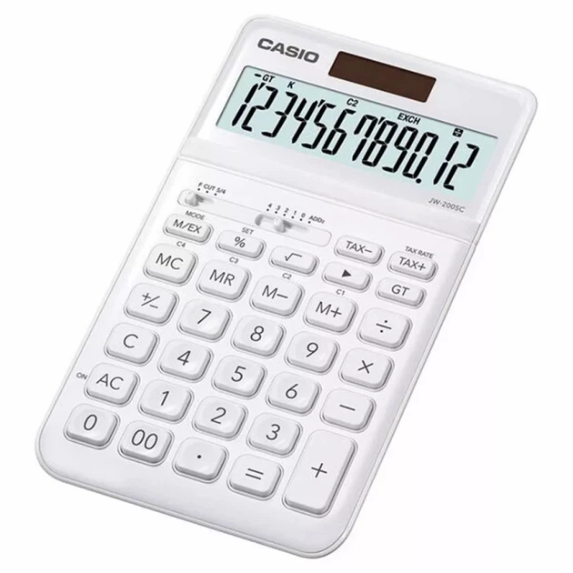 Калькулятор Casio JW-200SC-WE-W-E, белый (CALC-CAS-JW-200SC-WE) - Фото 1 Калькулятор Casio JW-200SC-WE-W-E, белый (CALC-CAS-JW-200SC-WE) - изображение 1