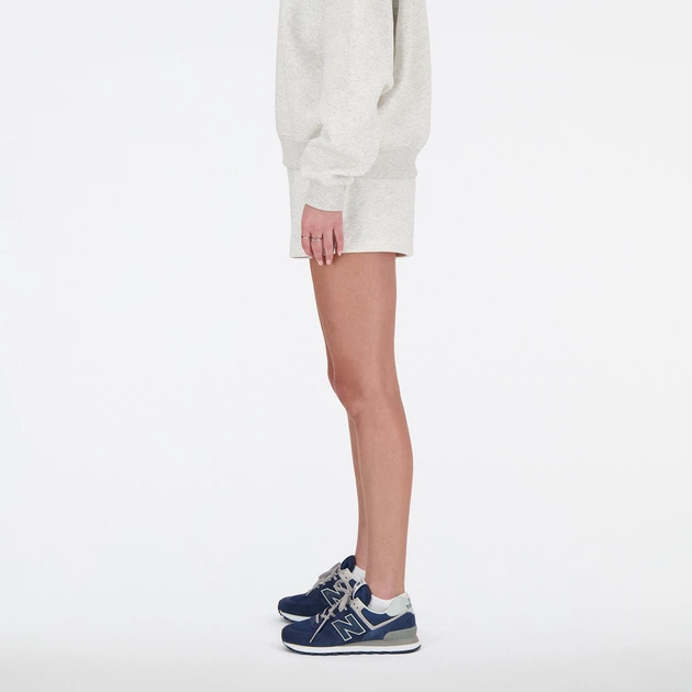 Жіночі бежеві шорти New Balance Sport Essentials French Terry 42 (XL) (WS41500AHH) - зображення 2