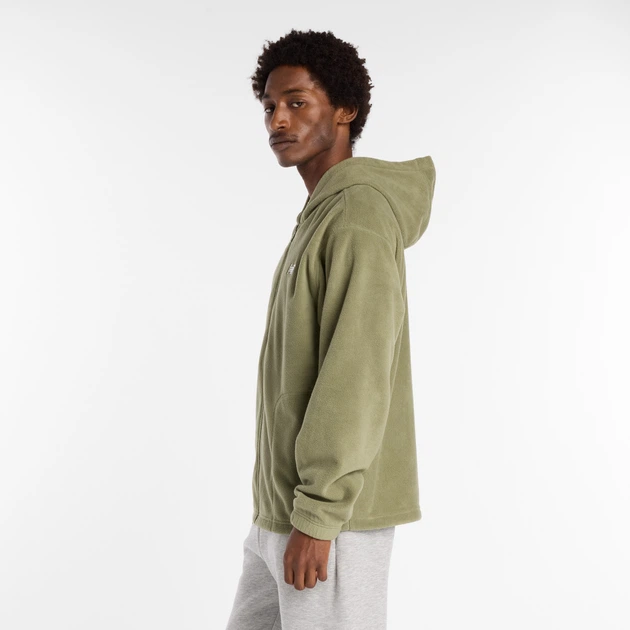 Мужская зеленая куртка New Balance Polar Fleece 50 (L) (MJ53800DEK) - изображение 3