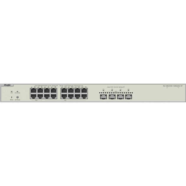 Комутатор мережевий Ruijie Networks RG-NBS3300-16MG4XS-HP - изображение 4