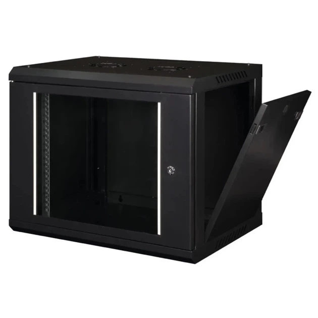 Шафа настінна Hypernet 9U 19" 600x450 ProLine (PL-WMNC-9U-BLACK) - Фото 2 Шафа настінна Hypernet 9U 19" 600x450 ProLine (PL-WMNC-9U-BLACK) - изображение 2