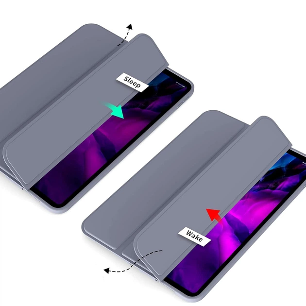 Чохол до планшета BeCover Tri Fold Soft TPU Silicone Apple iPad Pro 12.9 2020/2021/2022 Purple (7117 - зображення 4